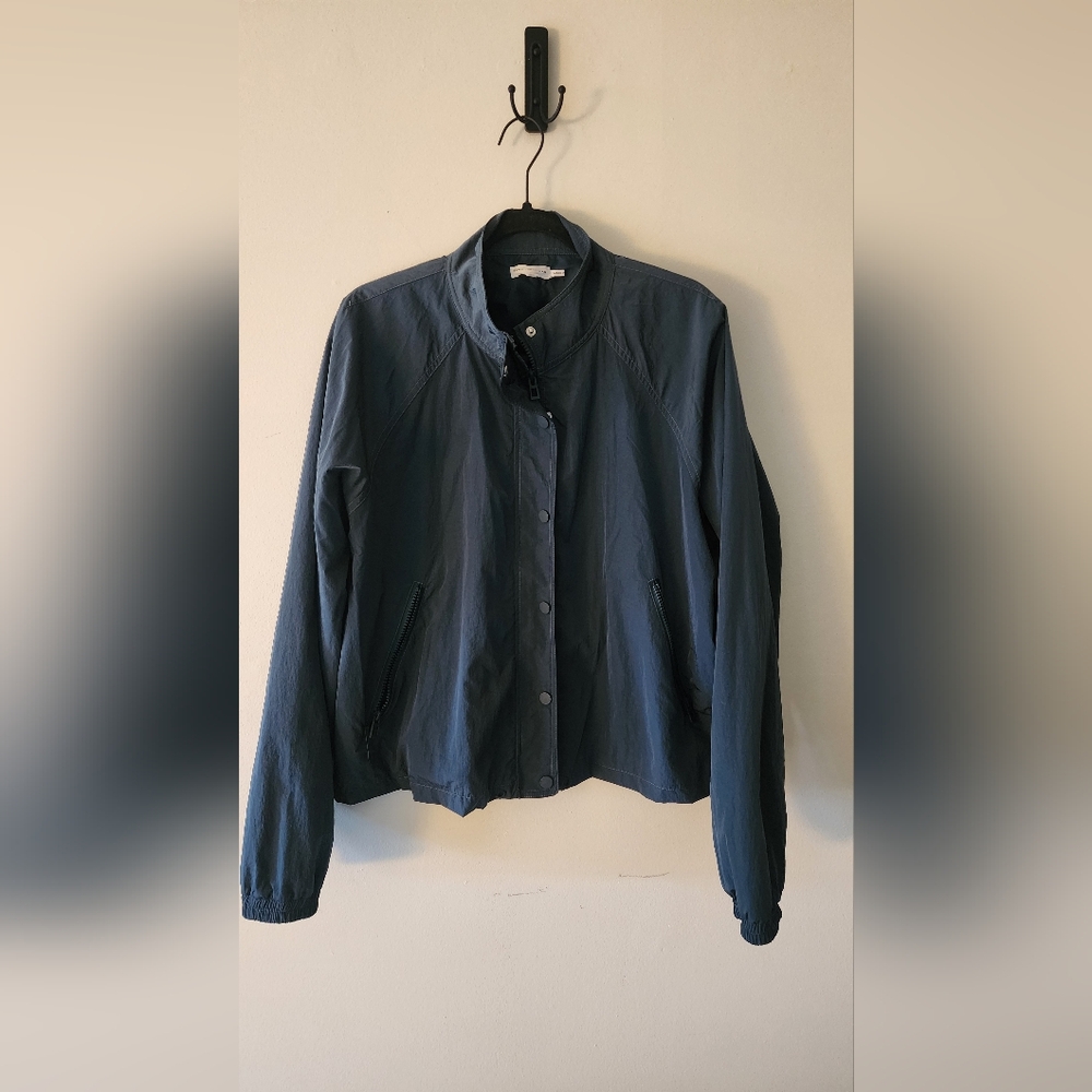 Good American Windbreaker Jacket Blue-Green Size 4 (XL)